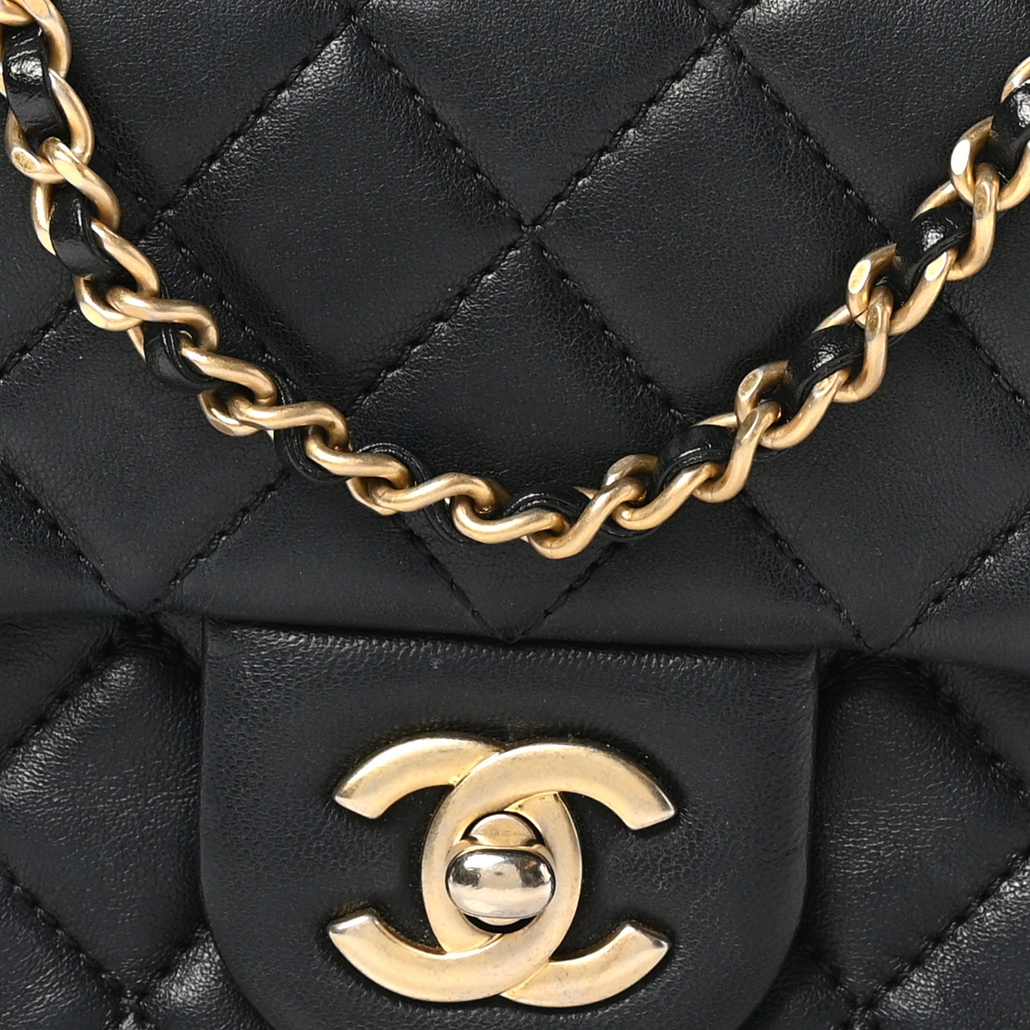 Chanel Lambskin Quilted Mini Pearl Crush Flap Black 8 of 10