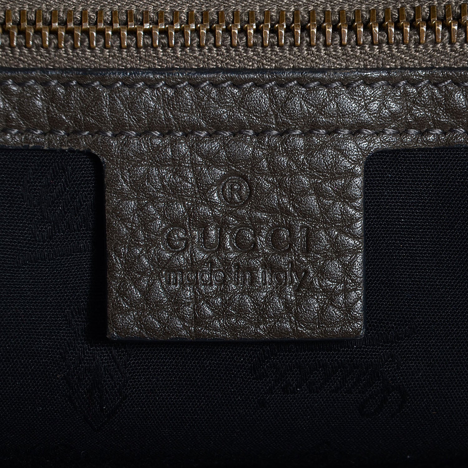 Gucci Suede Medium 1973 Top Handle Satchel Olive 6 of 7