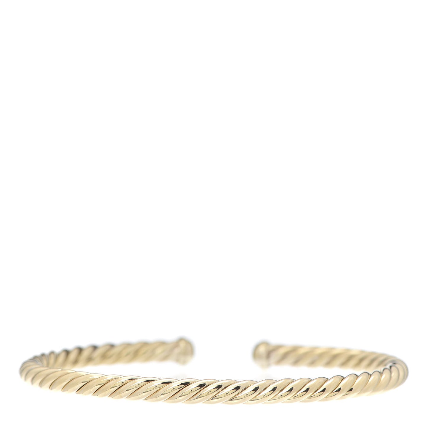 18K Yellow Gold 4mm Cablespira Bracelet