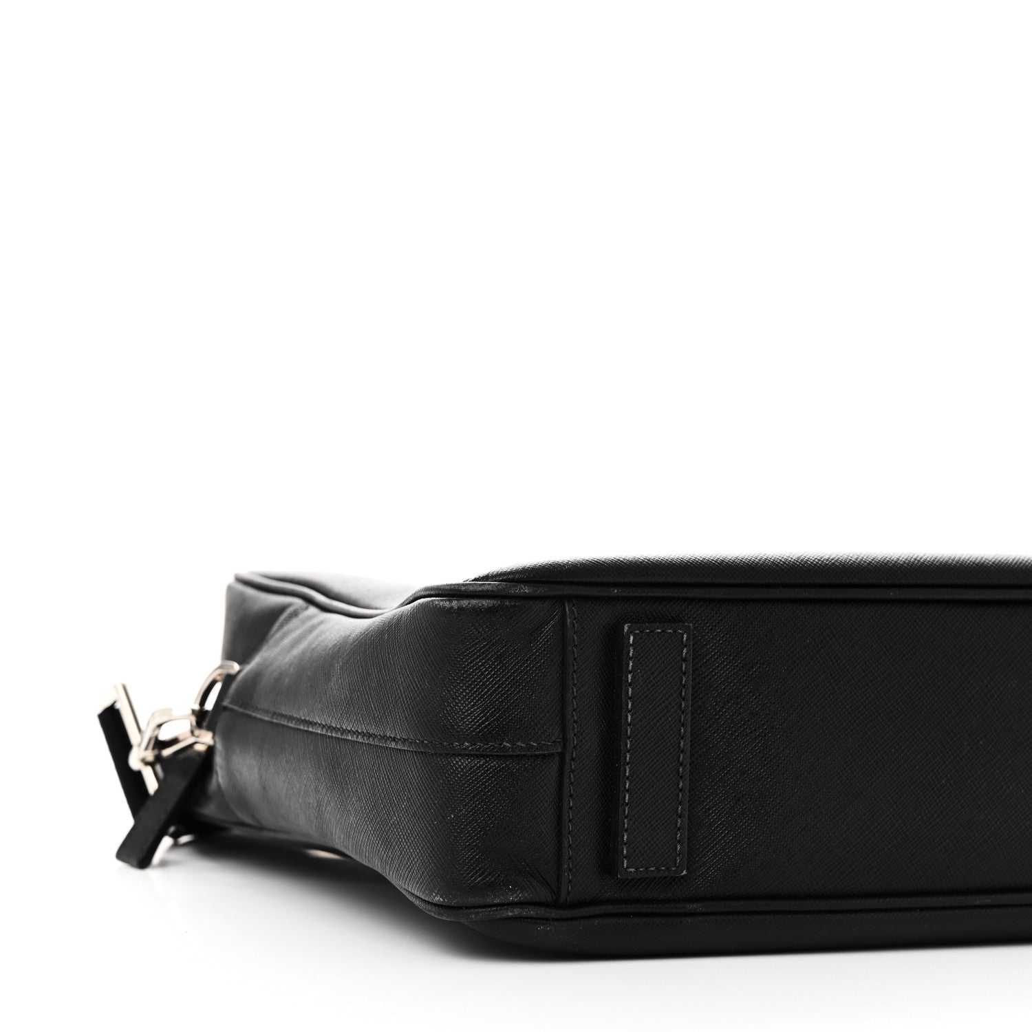Prada Saffiano Travel Briefcase Black 8 of 9