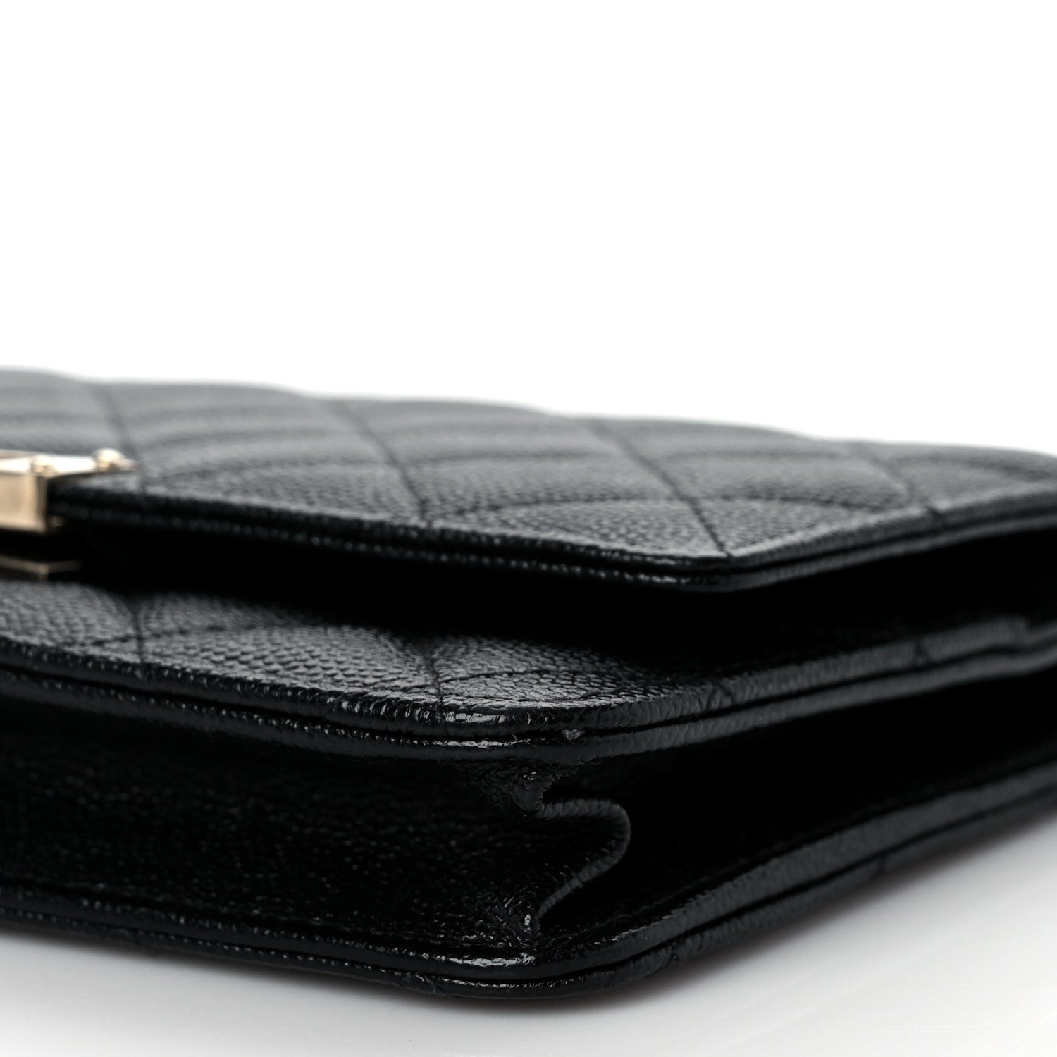 Chanel Caviar Quilted Golden Class Wallet On Chain WOC Black 10 of 10