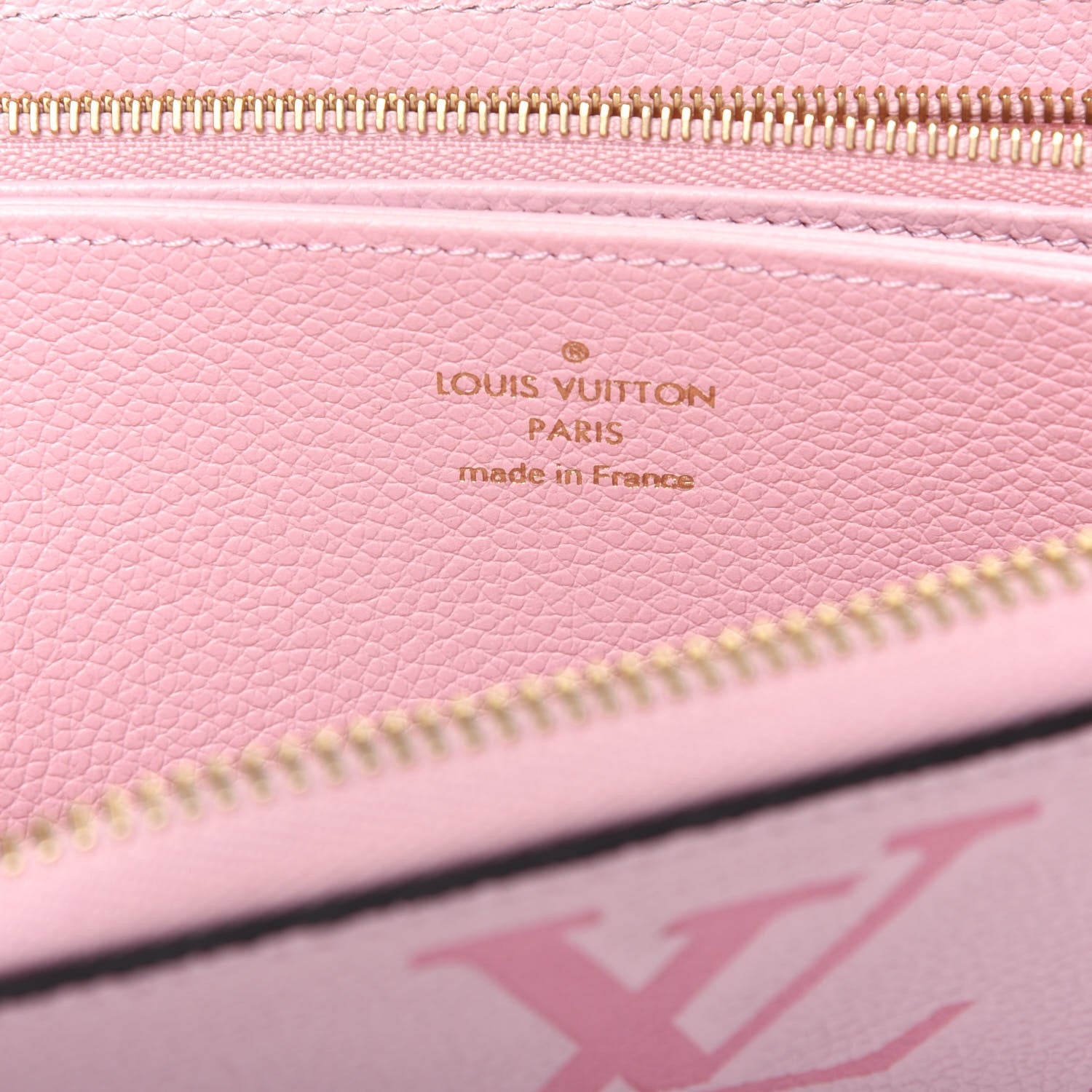 Louis Vuitton Empreinte Monogram Giant By The Pool Zippy Wallet Bouton De Rose 6 of 14
