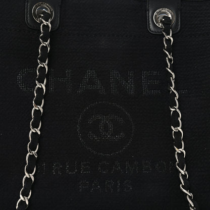 Chanel Canvas Medium Deauville Tote Black 8 of 11