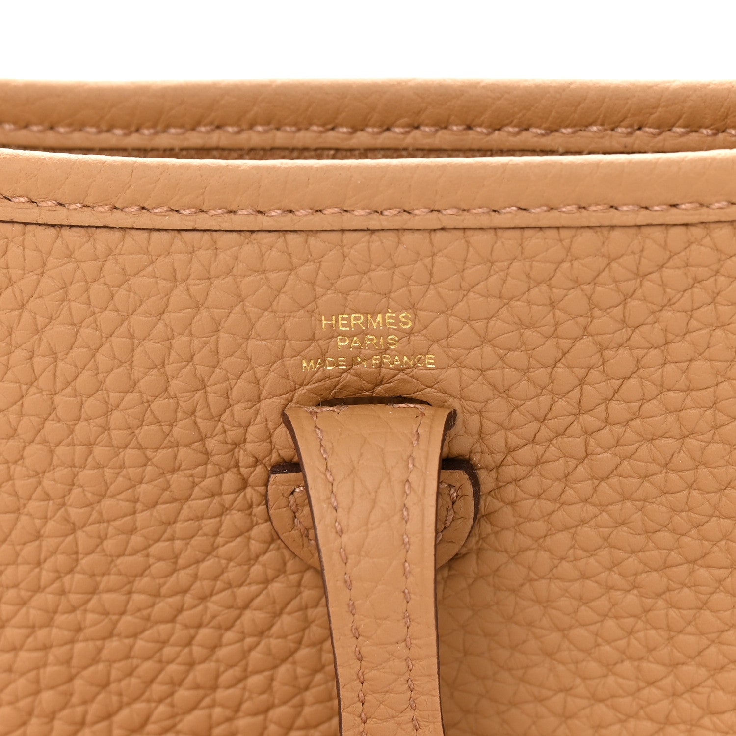 Hermes Taurillon Clemence Evelyne TPM Biscuit 6 of 11
