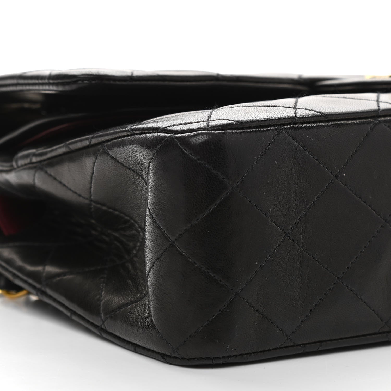 Chanel Lambskin Quilted Medium Double Flap Black 9 of 10