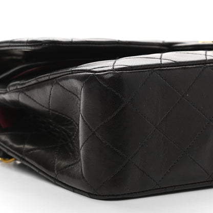 Chanel Lambskin Quilted Medium Double Flap Black 9 of 10