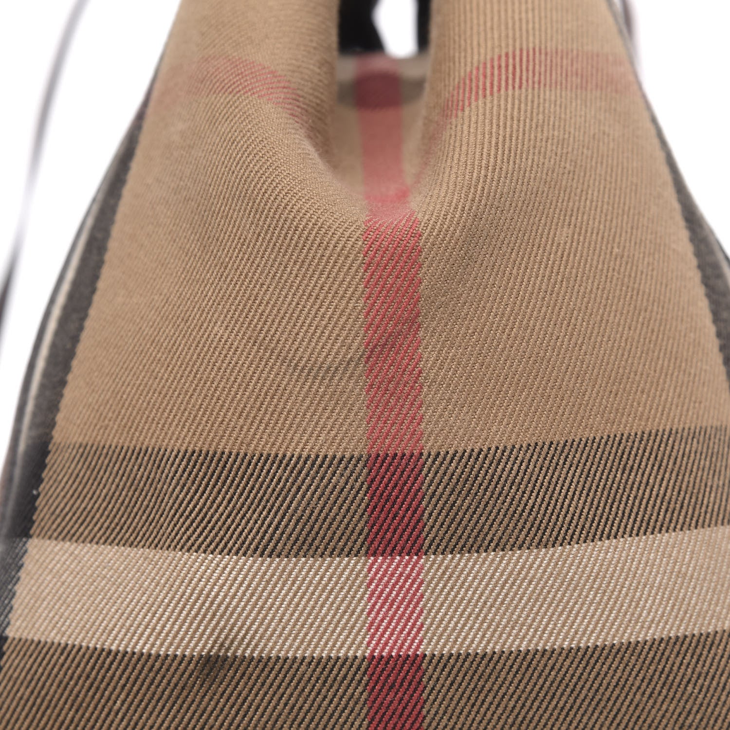 Burberry Grainy Calfskin House Check Small Canterbury Tote Tan 13 of 15