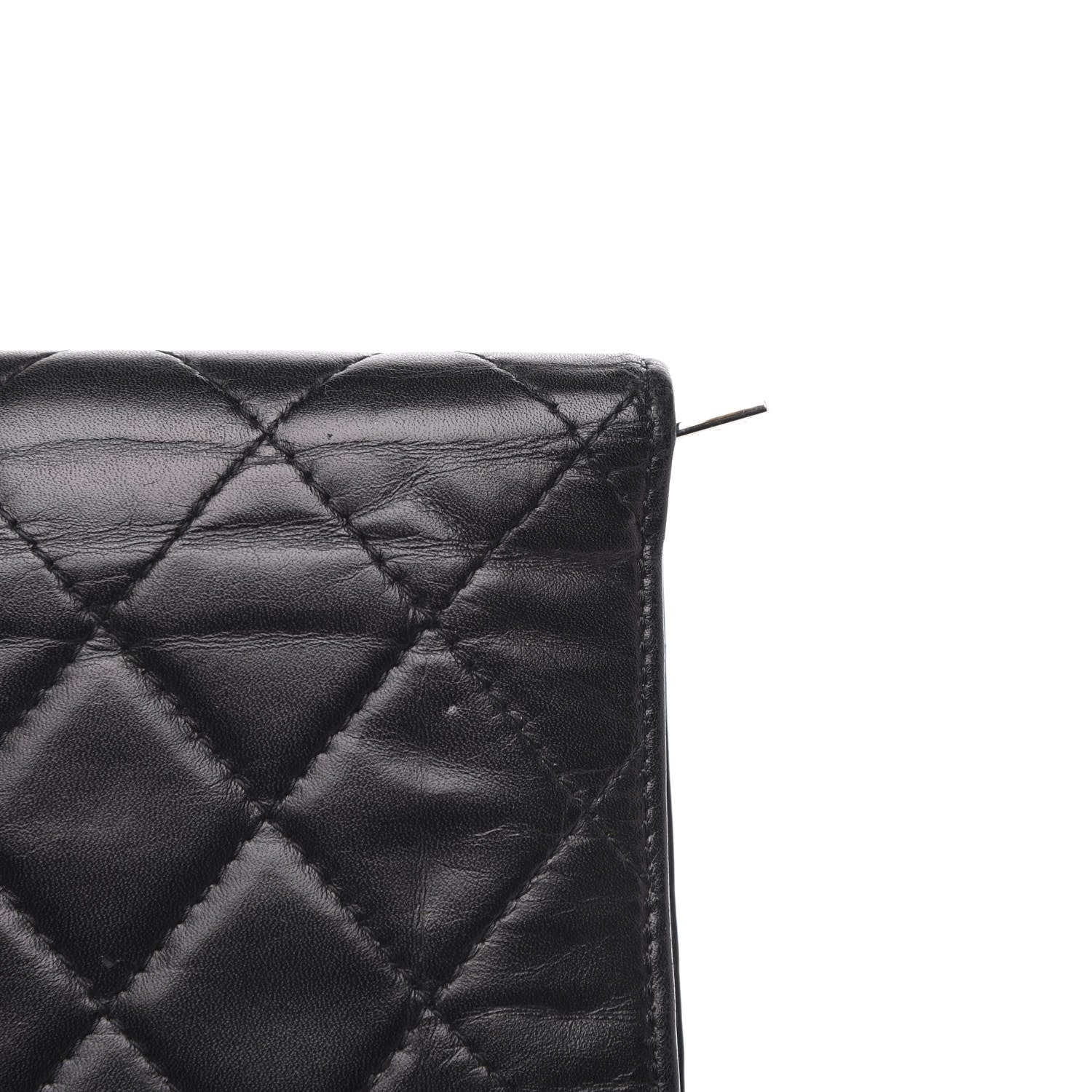 Chanel Calfskin Quilted Cambon Flap Wallet Black 9 of 11