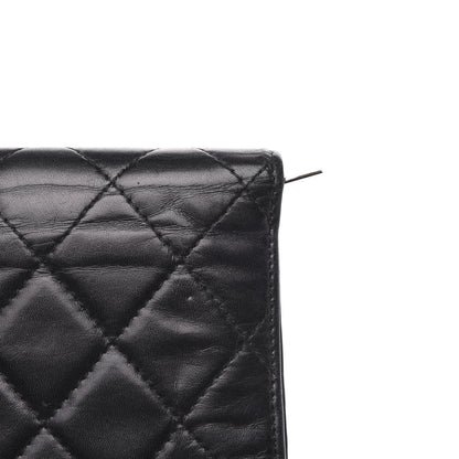 Chanel Calfskin Quilted Cambon Flap Wallet Black 9 of 11