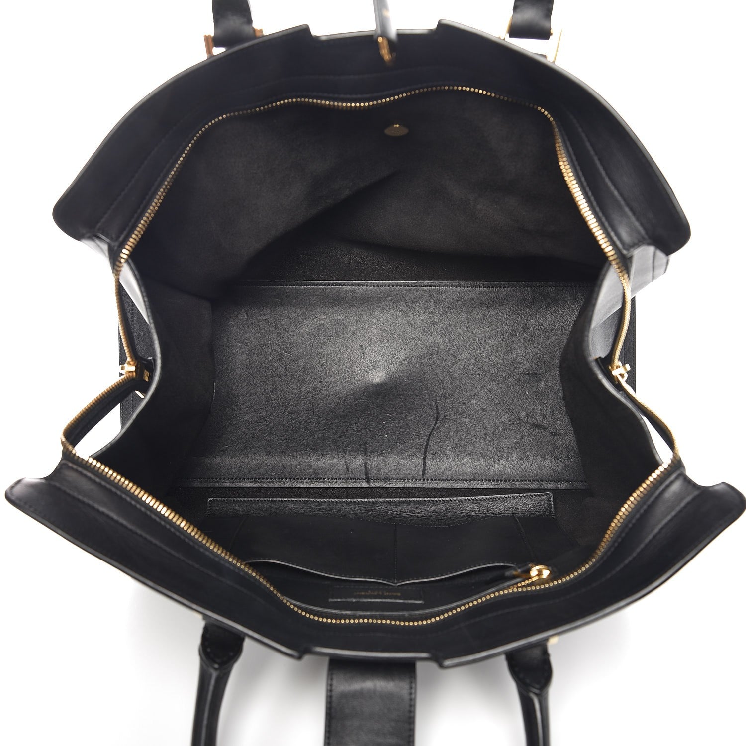 Saint Laurent Smooth Calfskin Medium Monogram Cabas Black 6 of 23