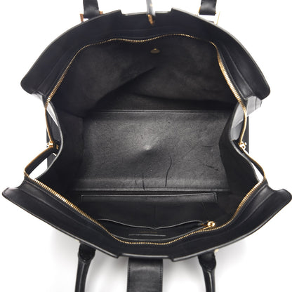 Saint Laurent Smooth Calfskin Medium Monogram Cabas Black 6 of 23
