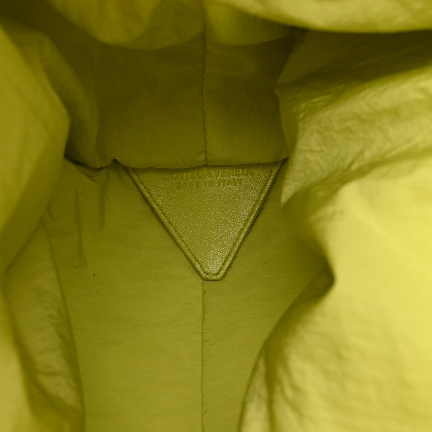 Lambskin Knit Large The Point Triangle Bag Seagrass