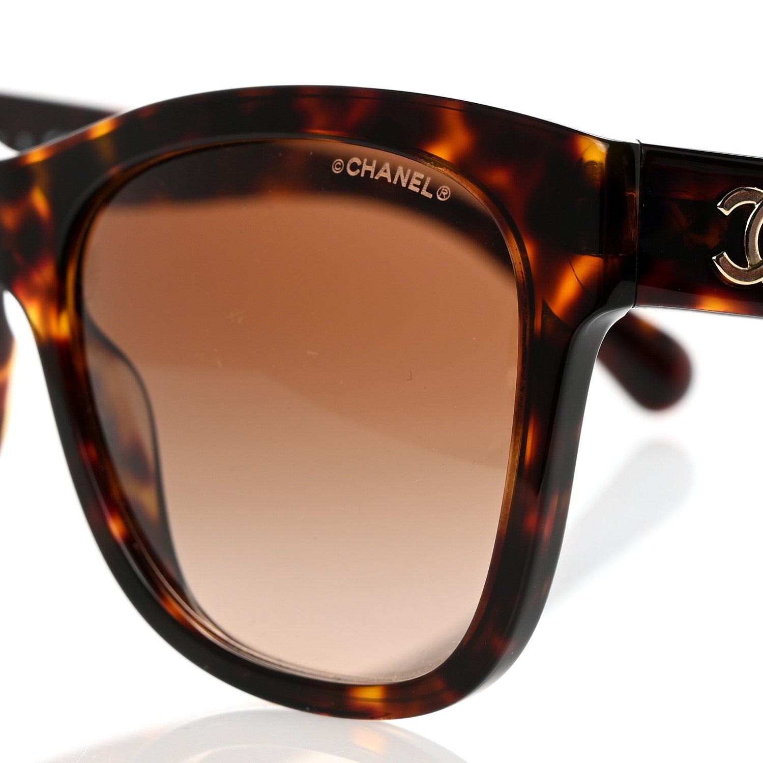 Chanel Acetate Runway Square Sunglasses 5380 Dark Tortoise 7 of 8