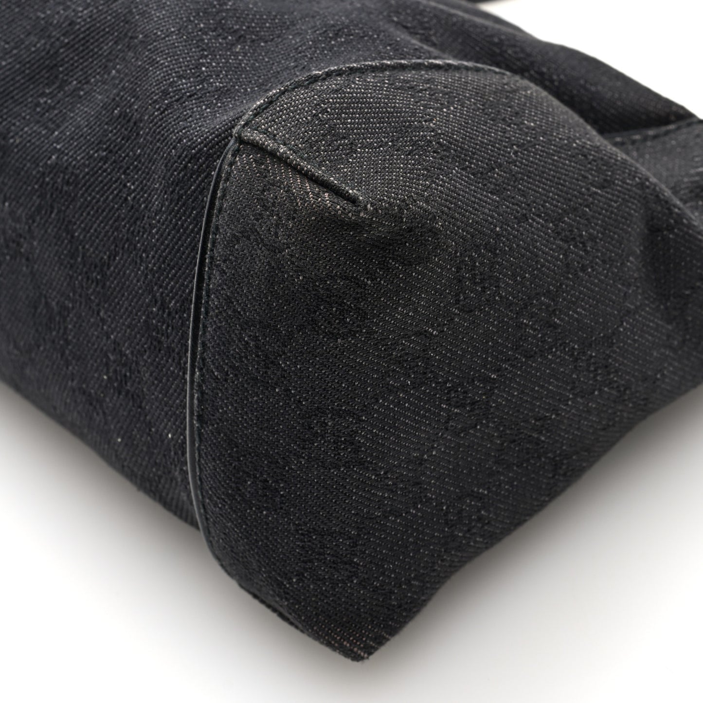 Denim Monogram Hobo Black