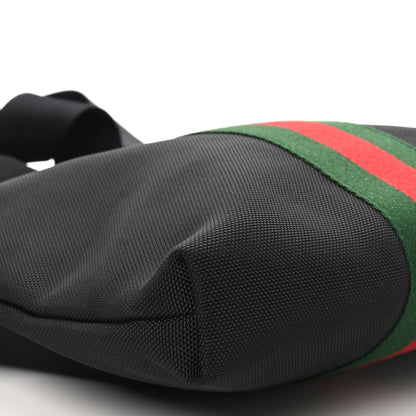 Gucci Techno Canvas Web Messenger Bag Black 9 of 10