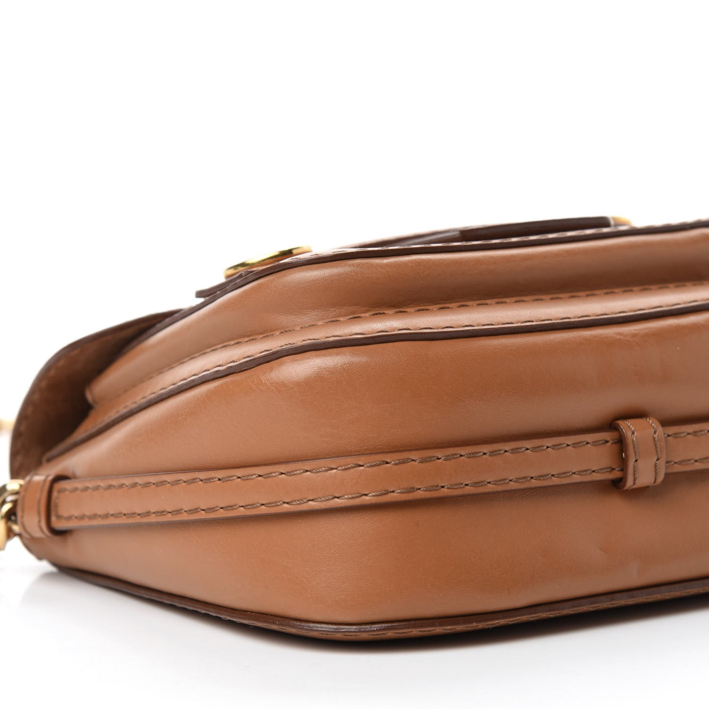 Eco Alter Nappa Popper Shoulder Bag Camel