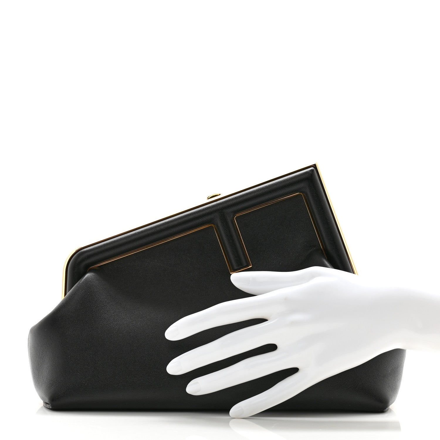 Fendi Shiny Nappa Small Fendi First Black 2 of 11