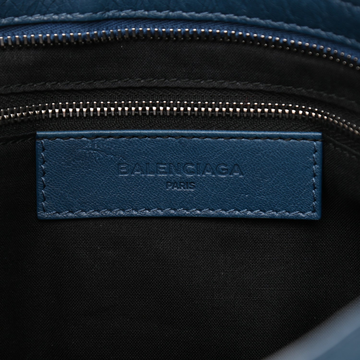 Balenciaga Agneau Classic Silver Hardware S City Bleu Profond 6 of 11