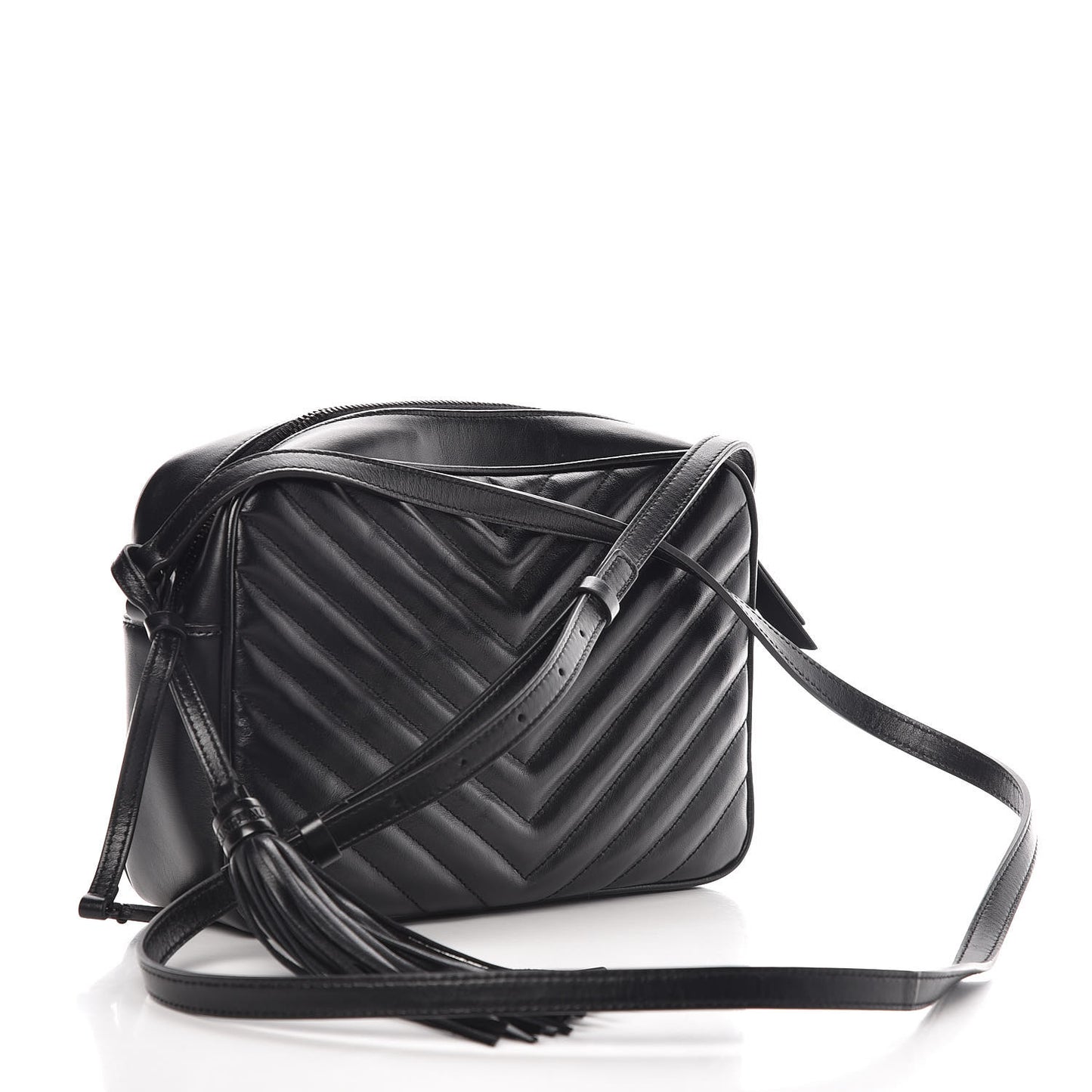Calfskin Matelasse Monogram Lou Camera Bag Black