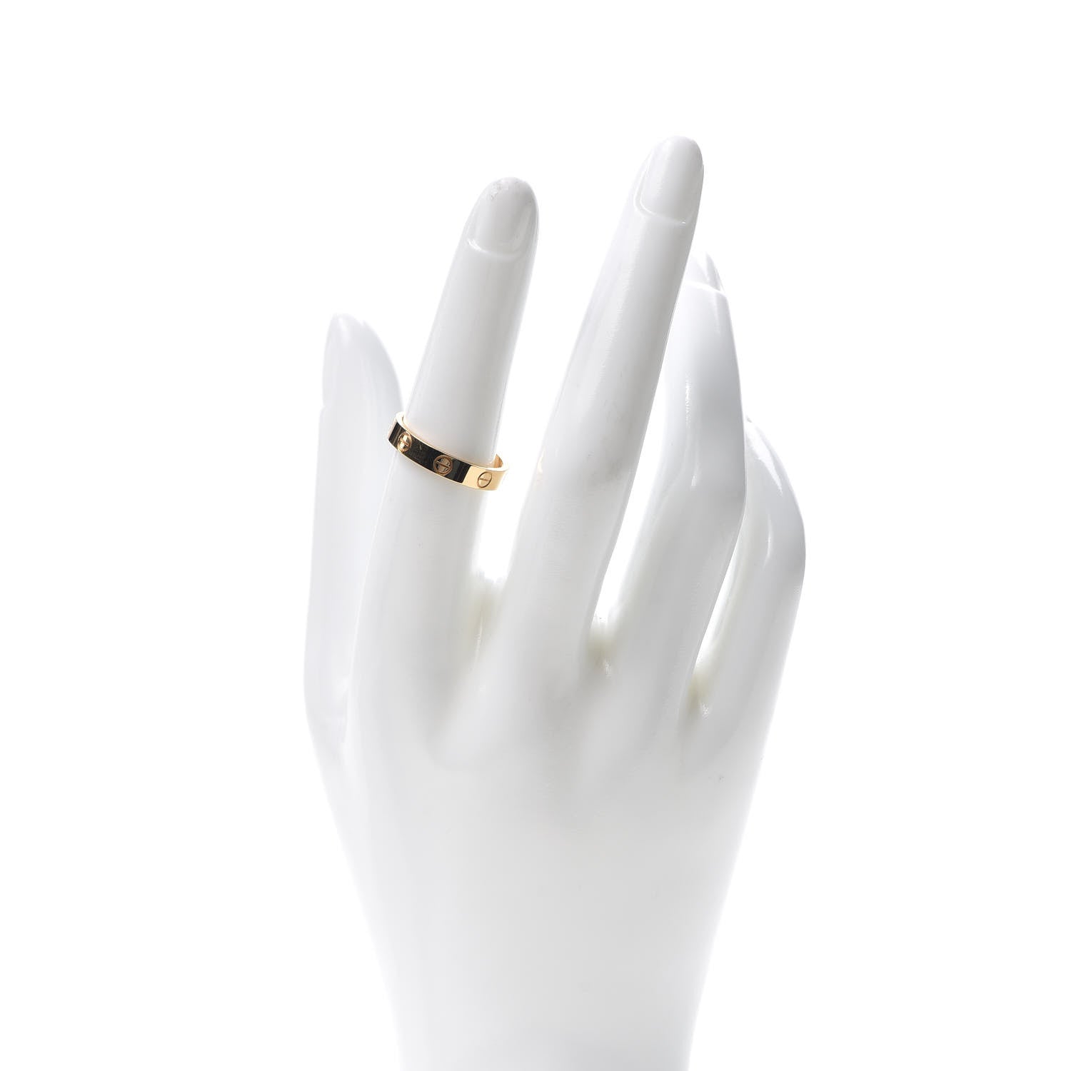 Cartier 18K Yellow Gold 3.5mm LOVE Wedding Band Ring 54 6.75 2 of 6