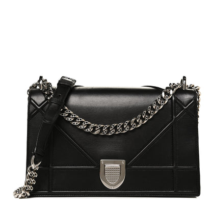 Christian Dior Lambskin Medium Diorama Flap Bag Black 1 of 12