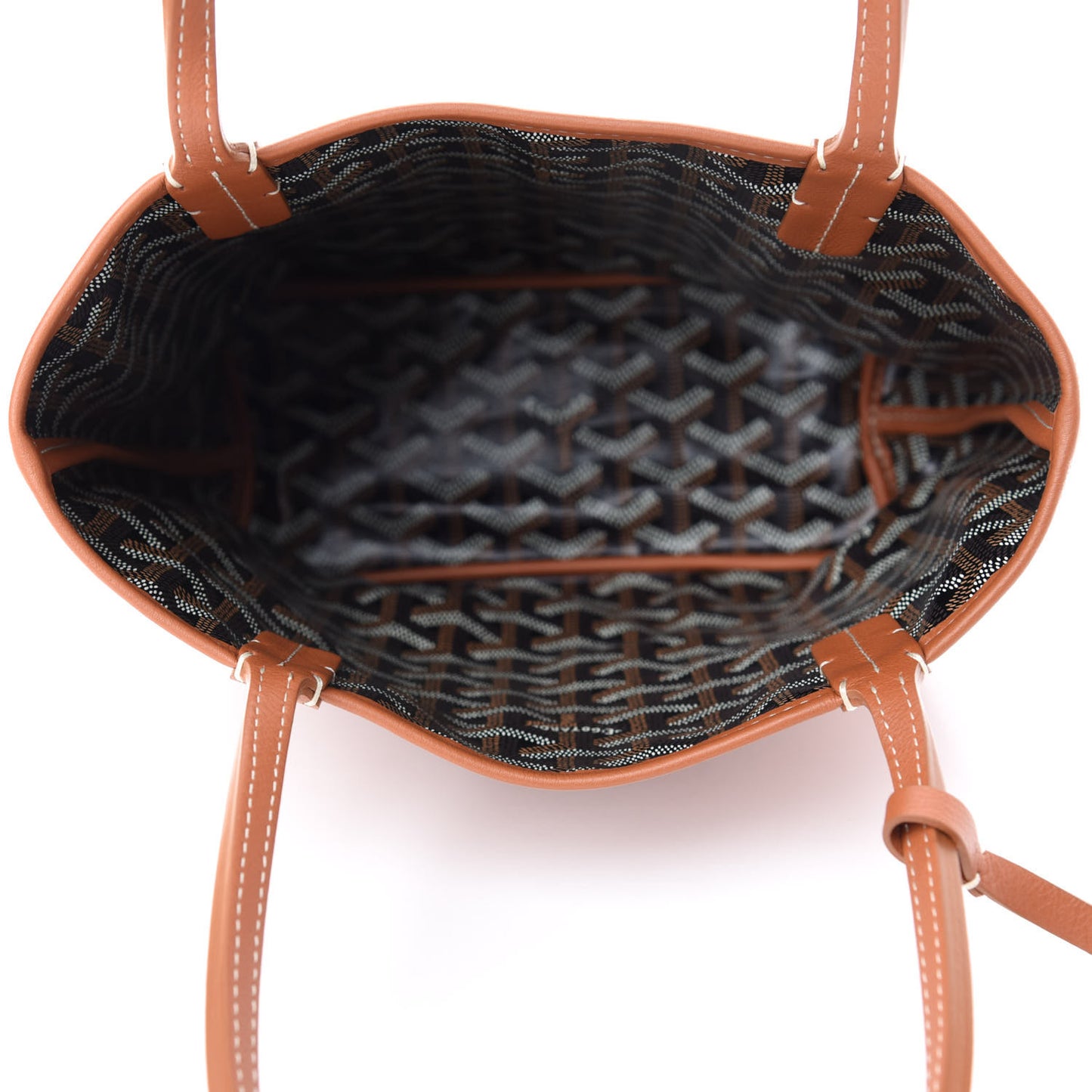 Goyardine Reversible Mini Anjou Black Gold
