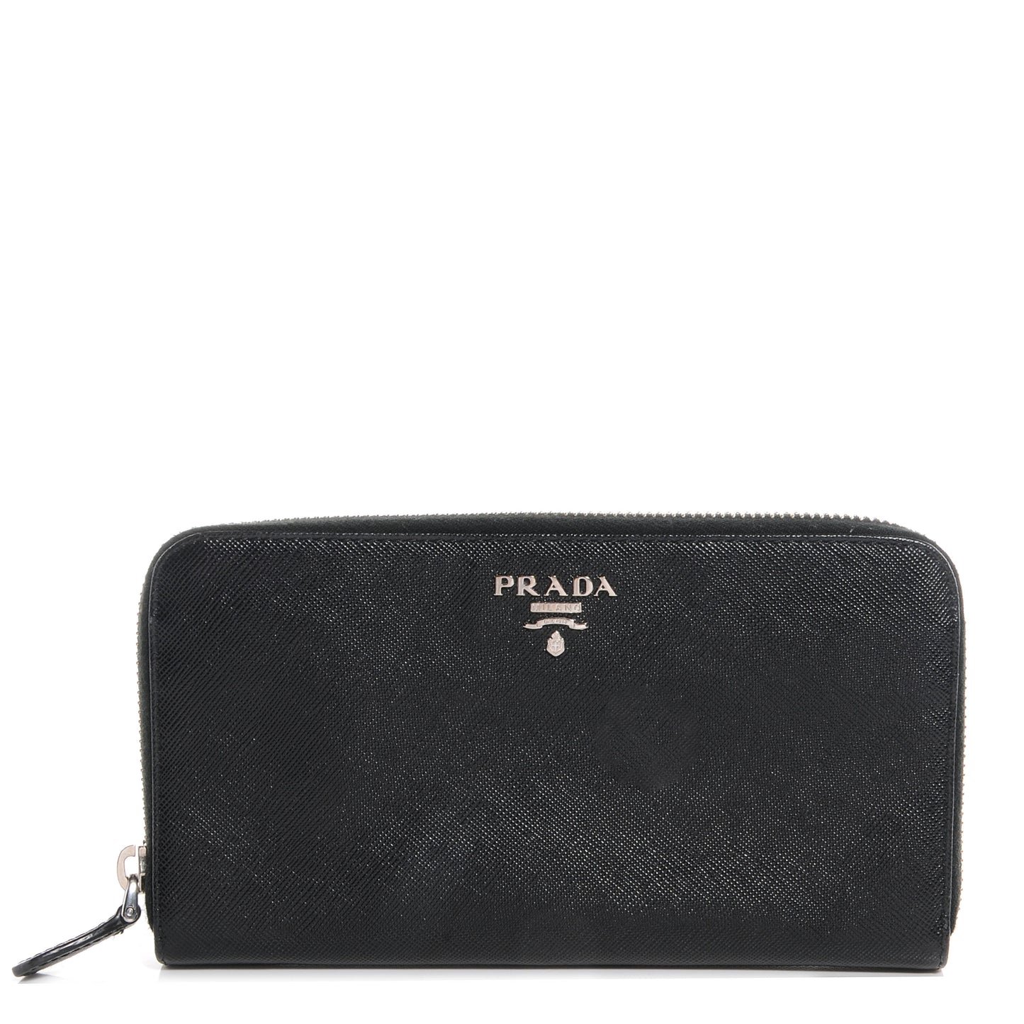 Saffiano Zip Around Wallet Nero Black