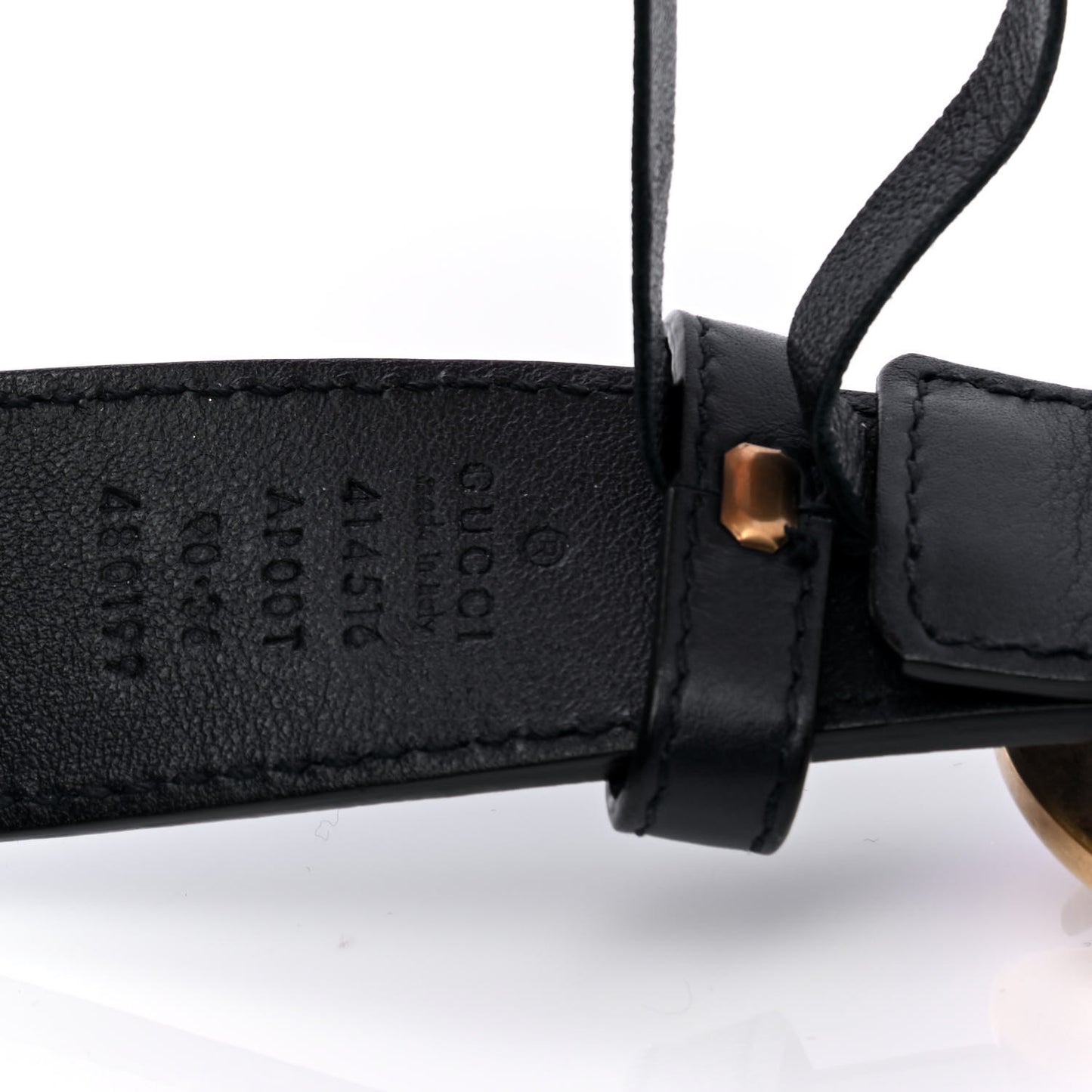 Moon Calfskin Double G 30mm Belt 90 36 Blue