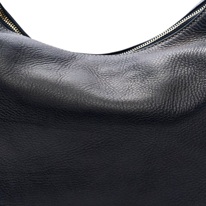 Gucci Calfskin Medium Horsebit Chain Hobo Navy 7 of 10