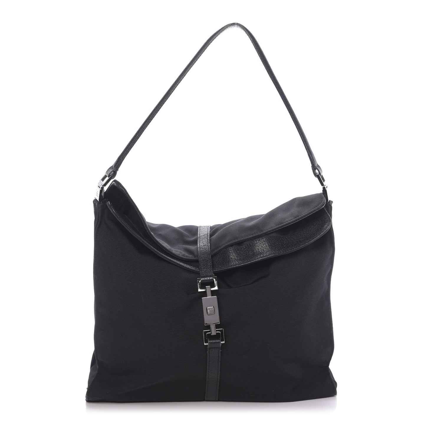 Nylon Shoulder Bag Black