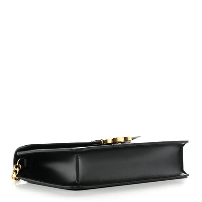 Celine Shiny Calfskin Triomphe Margo Wallet on Chain Black 3 of 10