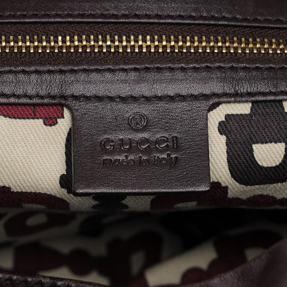 Gucci Guccissima Medium Hysteria Tote Chocolate 6 of 6