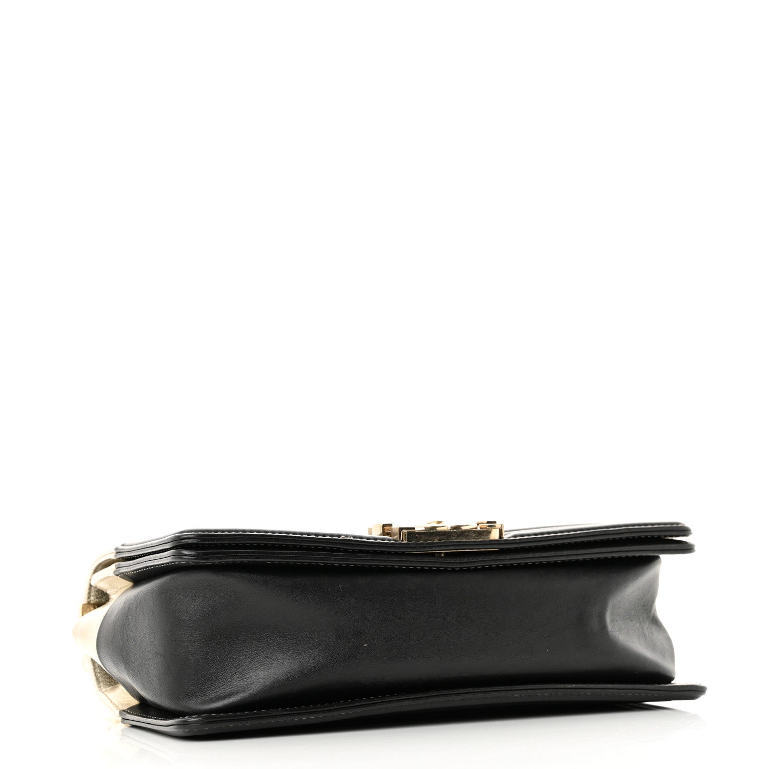 Chanel Metallic Goatskin Calfskin Medium Boy Flap Gold Black 4 of 15