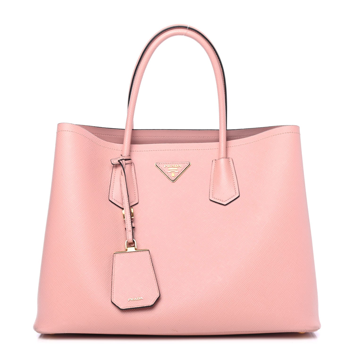Prada Saffiano Cuir Medium Double Bag Orchidea 1 of 4