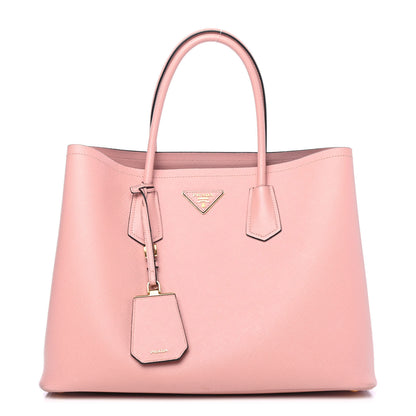 Prada Saffiano Cuir Medium Double Bag Orchidea 1 of 4