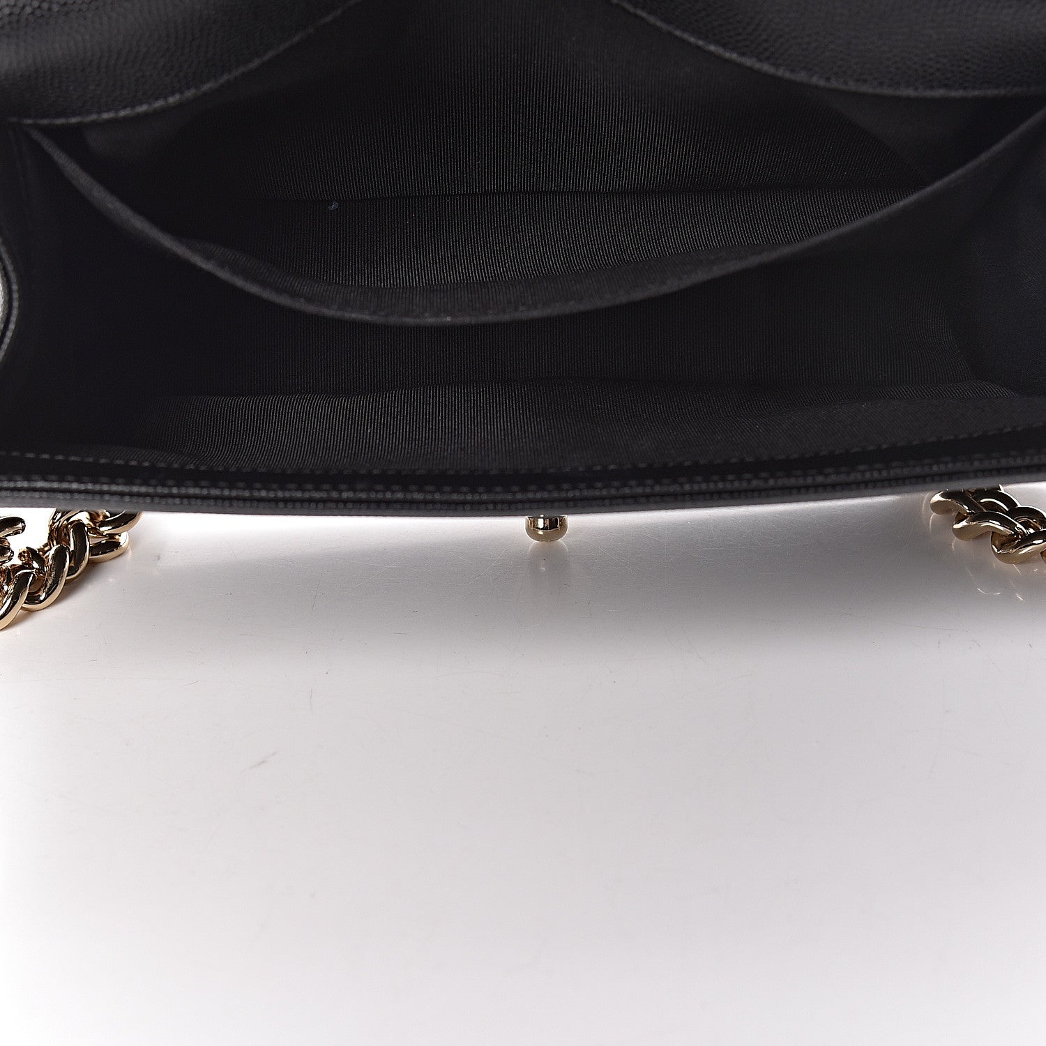 Chanel Caviar Chevron Quilted Medium Boy Flap Black 5 of 12