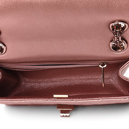 Chanel Metallic Grained Calfskin Quilted 2.55 Reissue Mini Flap Copper Pink 4 of 4