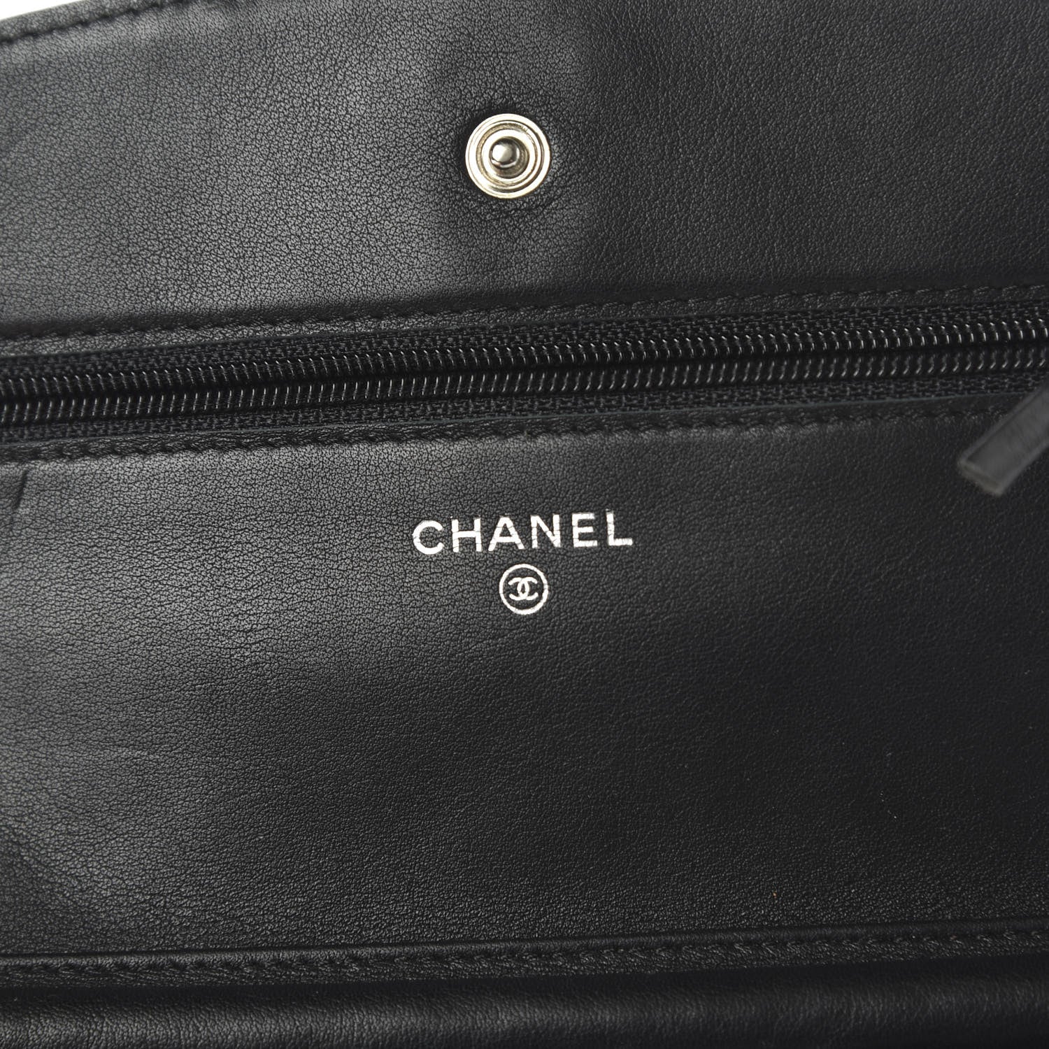 Chanel Patent Quilted Brilliant Wallet On Chain WOC Black 8 of 11