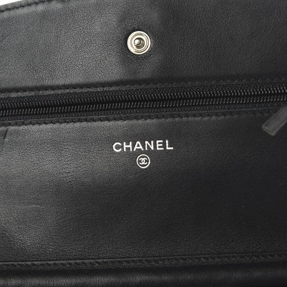 Chanel Patent Quilted Brilliant Wallet On Chain WOC Black 8 of 11