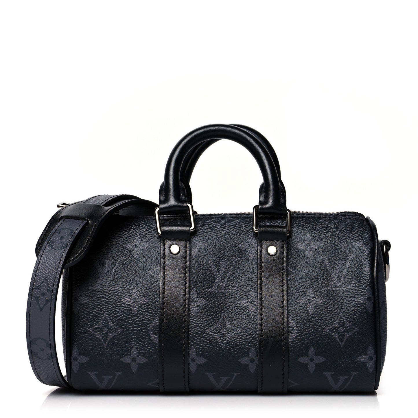 Reverse Monogram Eclipse Keepall XS Black