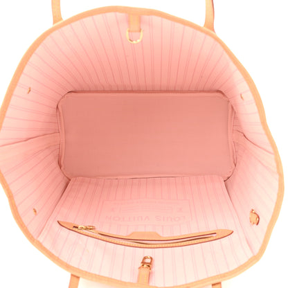 Louis Vuitton Damier Azur Neo Neverfull MM Rose Ballerine 5 of 14