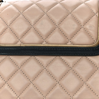 Chanel Lambskin Quilted East West Accordion Flap Beige 11 of 11