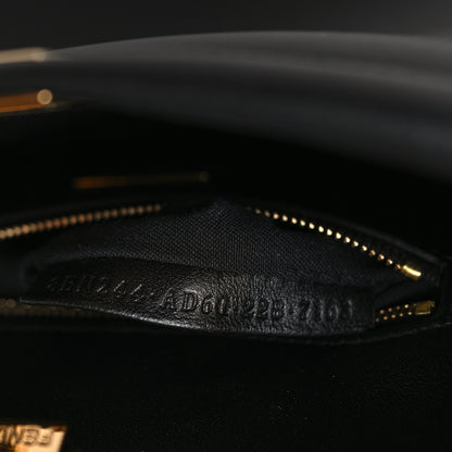 Fendi Nappa Mini Peekaboo Iconic Satchel Black 7 of 9