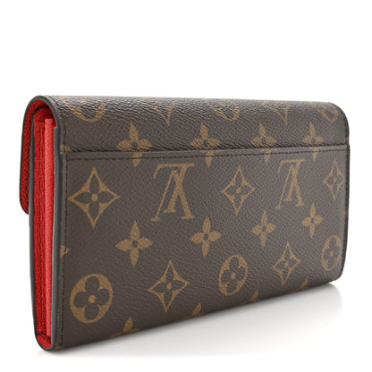 Louis Vuitton Monogram Sarah Wallet NM Coquelicot 3 of 8
