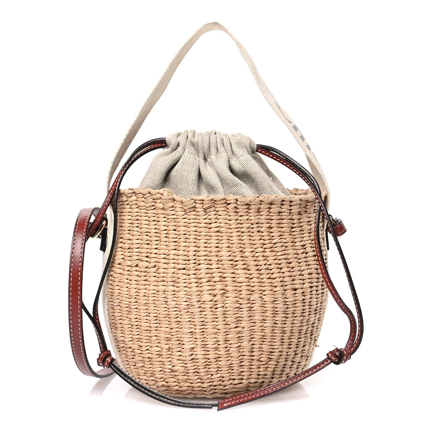 Chloe Natural Woven Fiber Small Woody Basket 1 of 15