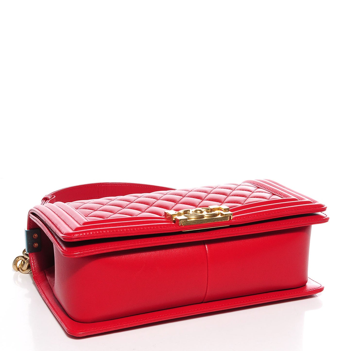 Lambskin Boy Medium Flap Red