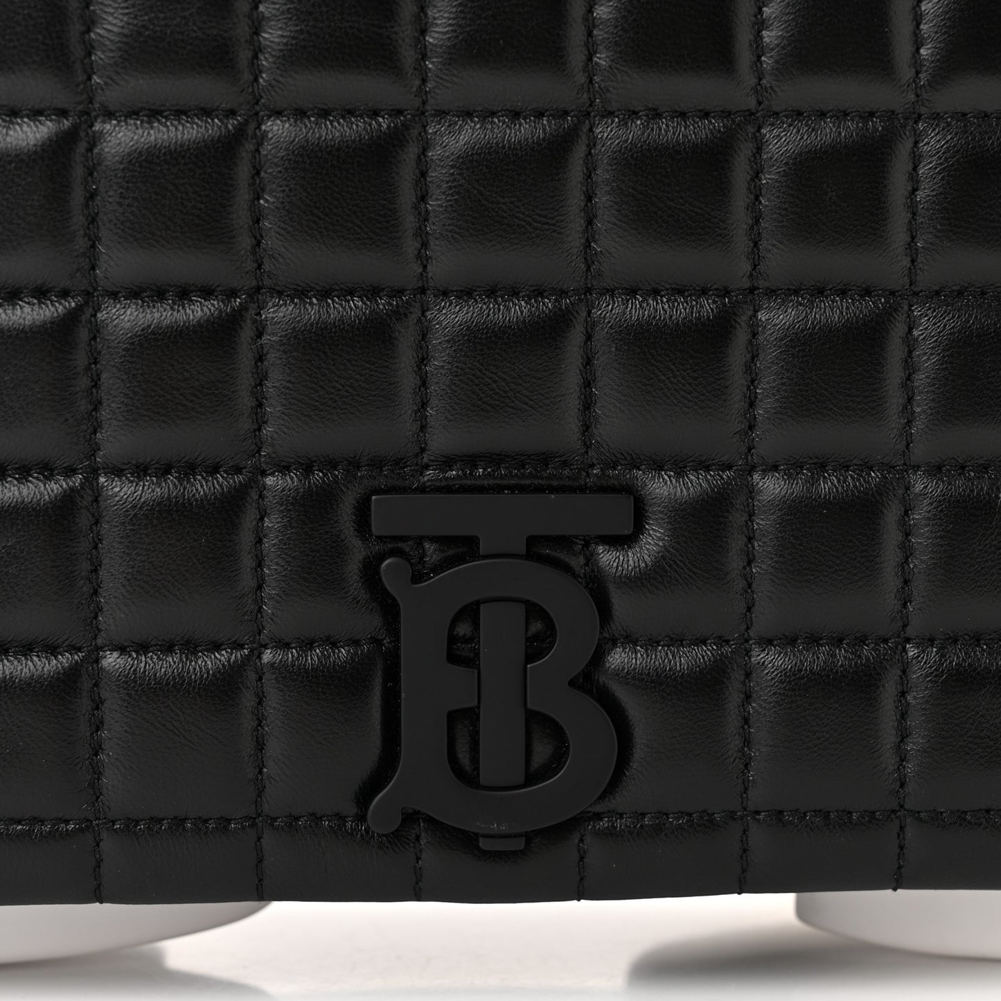 Lambskin Quilted Small Lola Hoof Bag Black