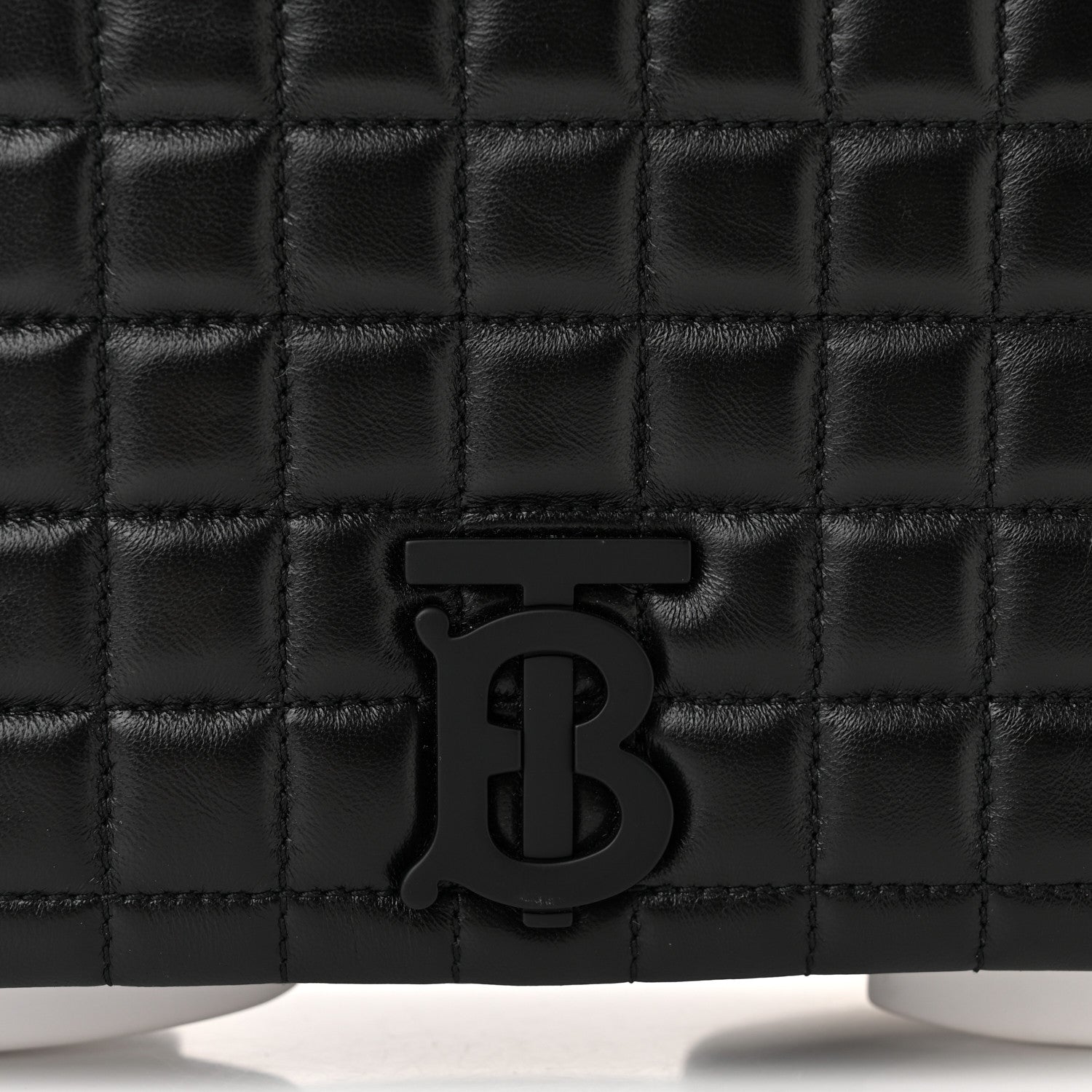 Burberry Lambskin Quilted Small Lola Hoof Bag Black 8 of 10