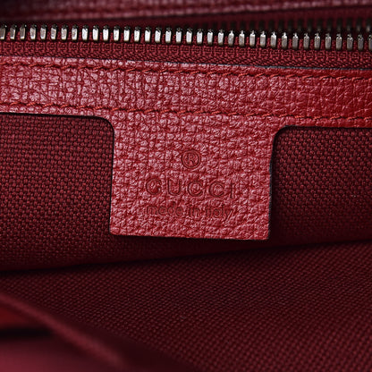 Gucci Canvas Logo Sylvie Stripe Drawstring Backpack Red 6 of 10