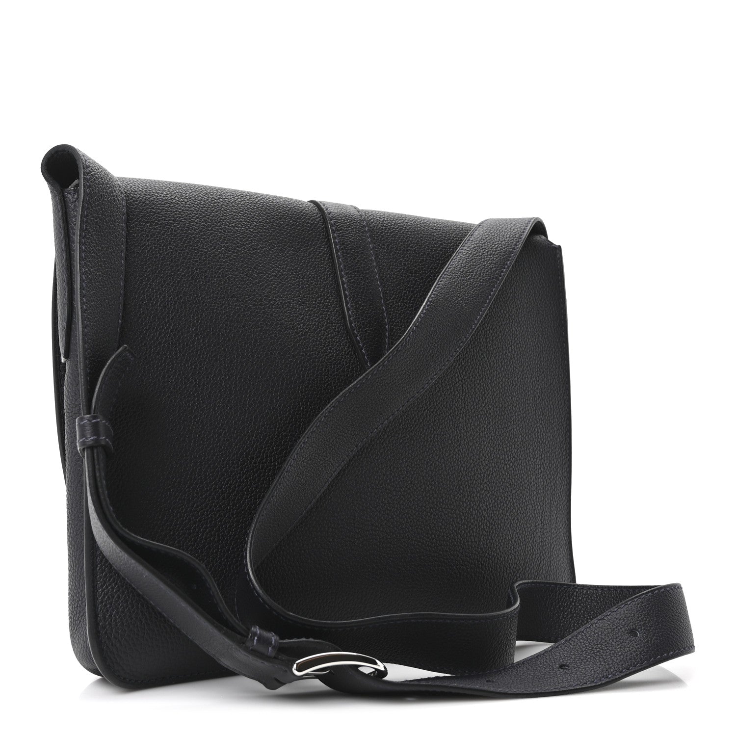 Hermes Togo Steve Light Messenger Bleu Nuit 3 of 10